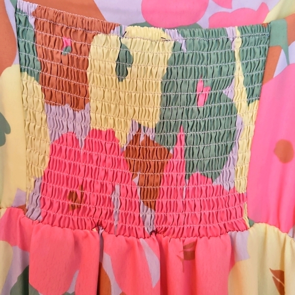 Social Standard by Sanctuary Maxi Tiered Floral Dress, Sz L, NWT, 149$ Retail - Picture 4 of 8